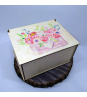 Прямоугольная коробка для подарка "Ящик Цветов" купить оптом